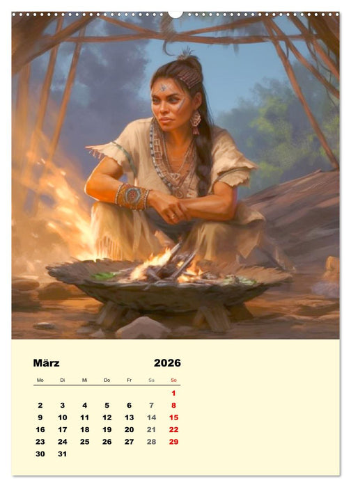 Indian Fantasy (CALVENDO Premium Wandkalender 2026)