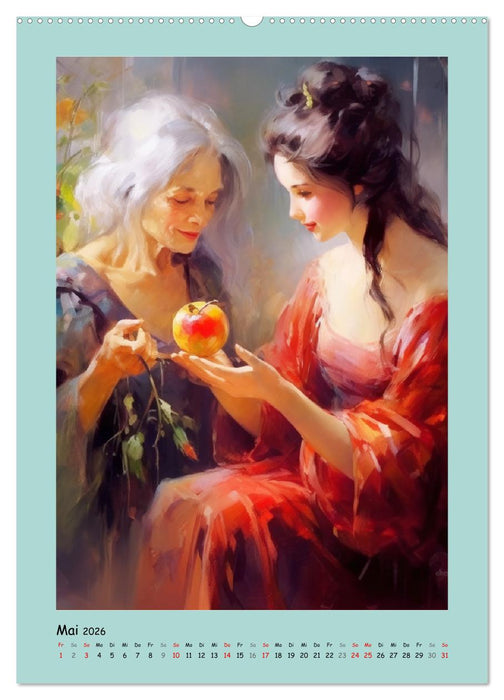 Zauberhafte Märchenillustrationen im Romantik-Stil (CALVENDO Wandkalender 2026)