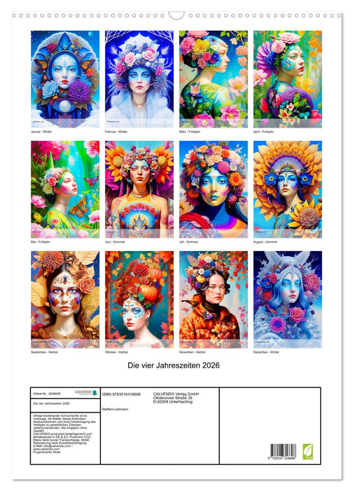 Die vier Jahreszeiten 2026 (CALVENDO Wandkalender 2026)