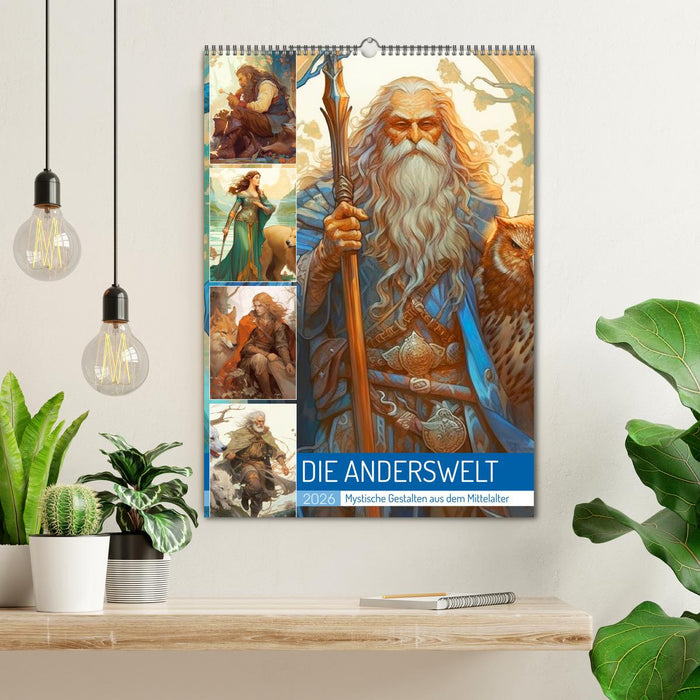 Die Anderswelt. Mystische Gestalten aus dem Mittelalter (CALVENDO Wandkalender 2026)