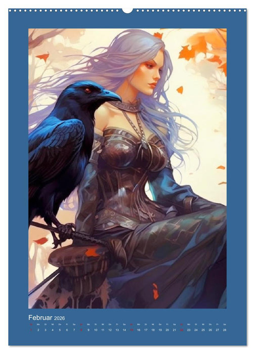 Die Anderswelt. Mystische Gestalten aus dem Mittelalter (CALVENDO Wandkalender 2026)