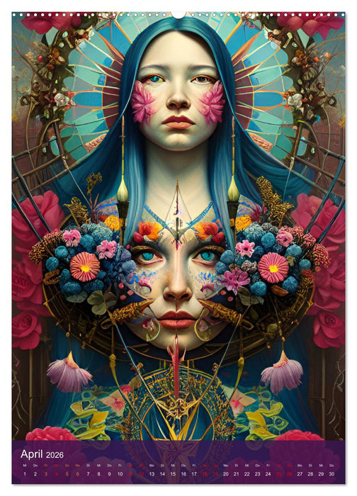 Fotokunst mit KI - Surrealismus (CALVENDO Premium Wandkalender 2026)