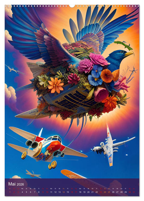 Fotokunst mit KI - Surrealismus (CALVENDO Premium Wandkalender 2026)