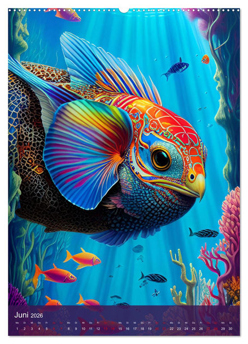 Fotokunst mit KI - Surrealismus (CALVENDO Premium Wandkalender 2026)