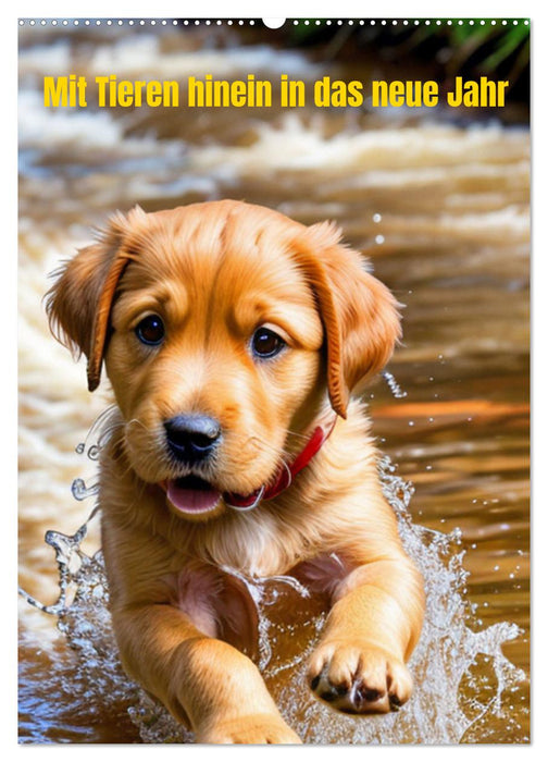 Mit Tieren hinein in das neue Jahr (CALVENDO Wandkalender 2026)