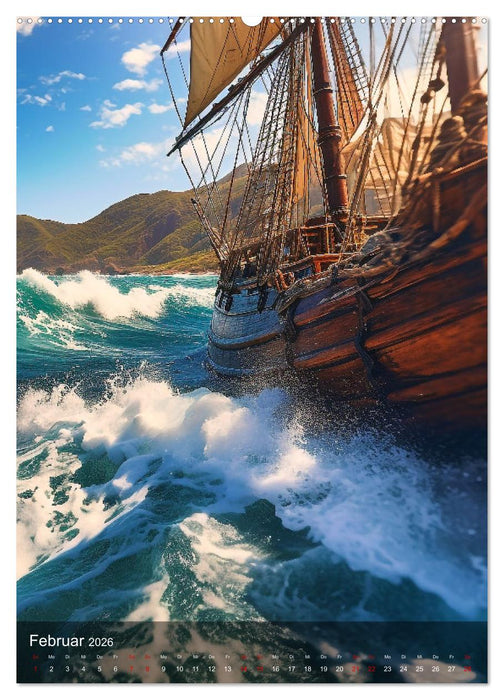 Knatternde Segel (CALVENDO Premium Wandkalender 2026)