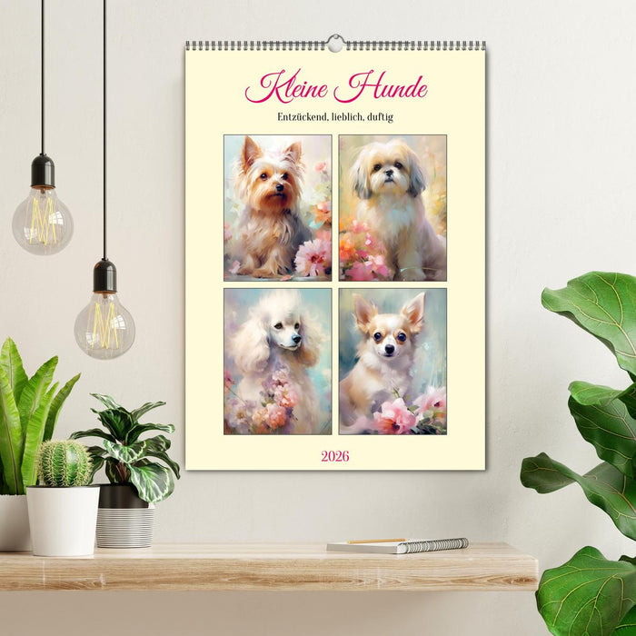 Kleine Hunde. Entzückend, lieblich, duftig (CALVENDO Wandkalender 2026)