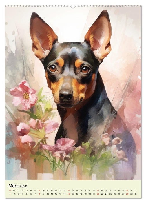 Kleine Hunde. Entzückend, lieblich, duftig (CALVENDO Wandkalender 2026)
