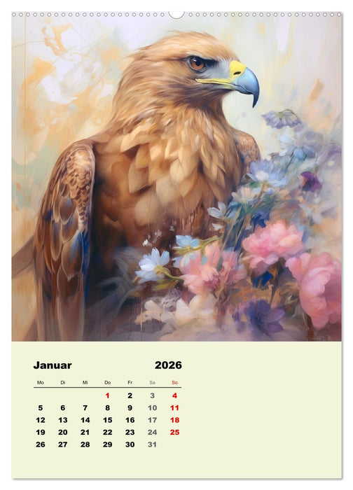 Krafttiere als spirituelle Begleiter (CALVENDO Wandkalender 2026)