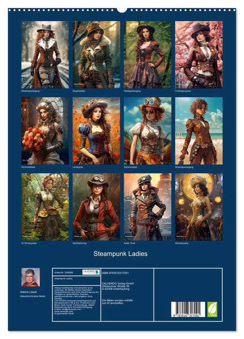 Steampunk Ladies (CALVENDO Premium Wandkalender 2026)