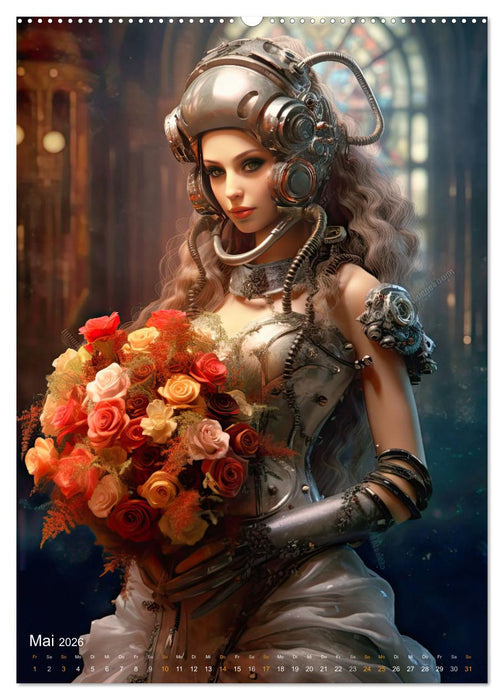 Steampunk Ladies (CALVENDO Premium Wandkalender 2026)