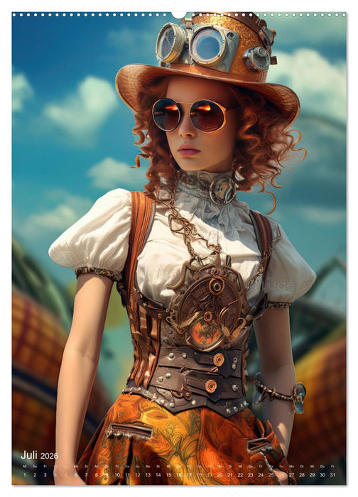 Steampunk Ladies (CALVENDO Premium Wandkalender 2026)