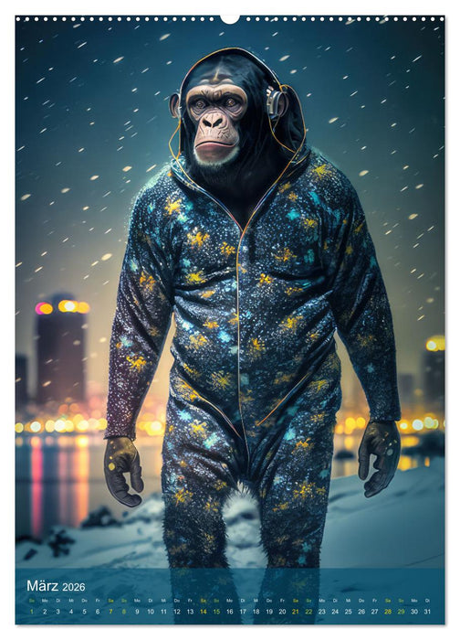 Schlaflos Tierische Nachteulen (CALVENDO Wandkalender 2026)