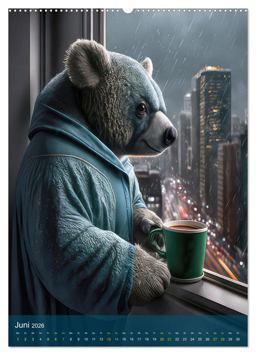 Schlaflos Tierische Nachteulen (CALVENDO Wandkalender 2026)