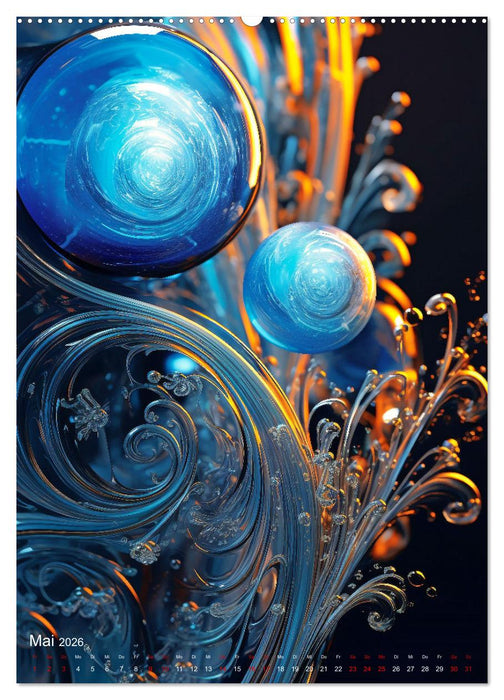 Lebendigs Glas (CALVENDO Premium Wandkalender 2026)