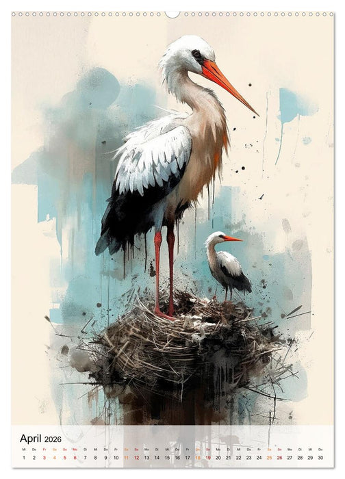 Einzigartig - dieser Storch (CALVENDO Wandkalender 2026)