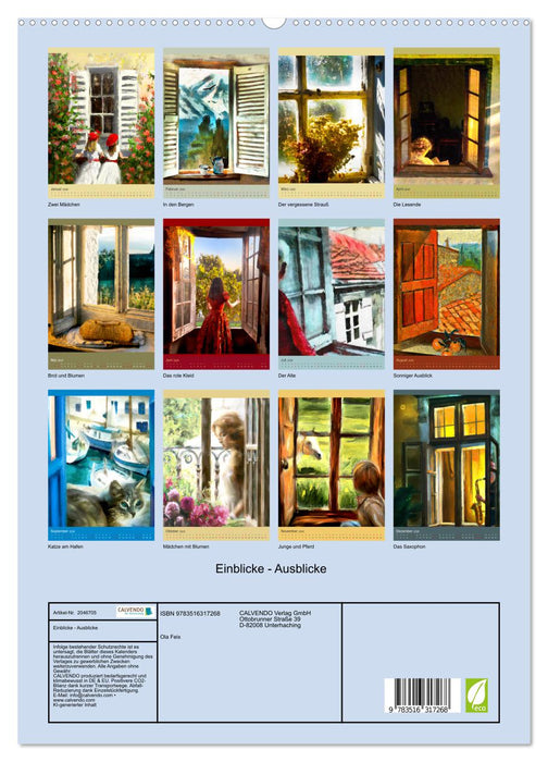 Einblicke - Ausblicke (CALVENDO Premium Wandkalender 2026)