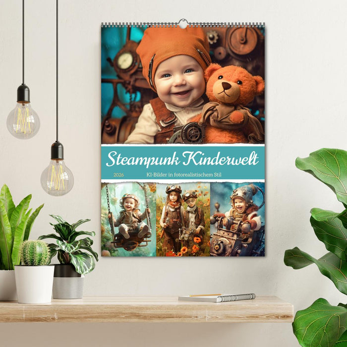 Steampunk Kinderwelt (CALVENDO Wandkalender 2026)