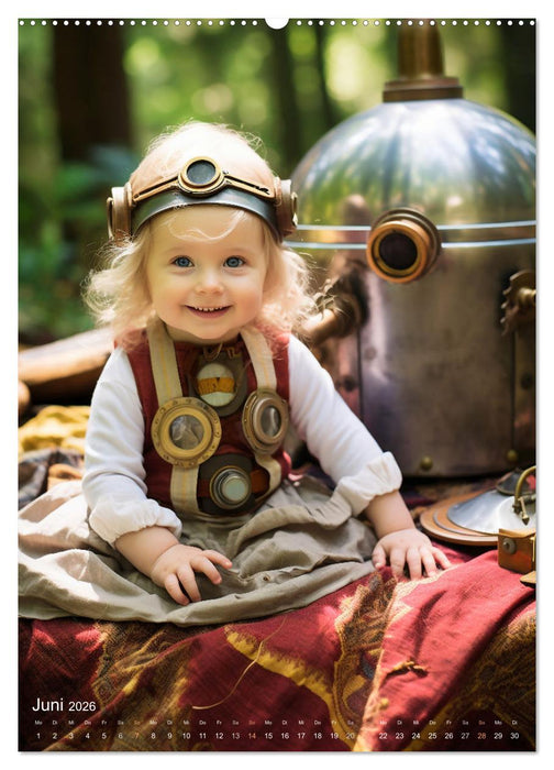 Steampunk Kinderwelt (CALVENDO Wandkalender 2026)
