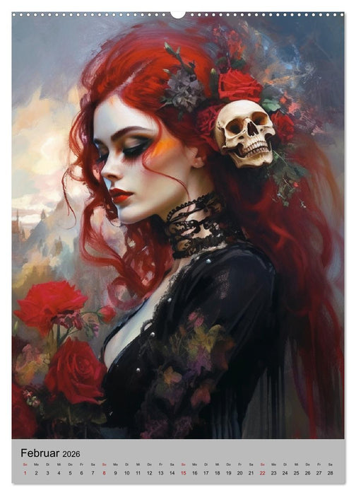 Gothic-Queens. Schaurig-schön im Renaissance-Stil (CALVENDO Wandkalender 2026)