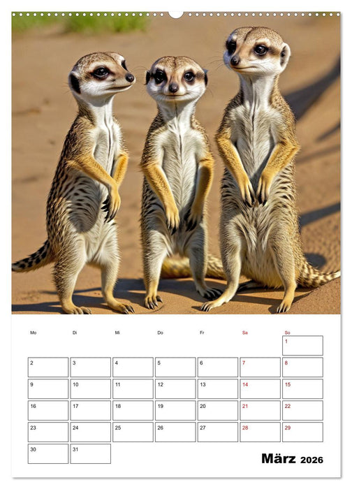 Mit Tieren hinein in das neue Jahr (CALVENDO Premium Wandkalender 2026)