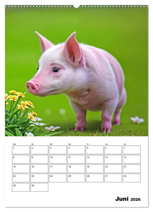 Mit Tieren hinein in das neue Jahr (CALVENDO Premium Wandkalender 2026)