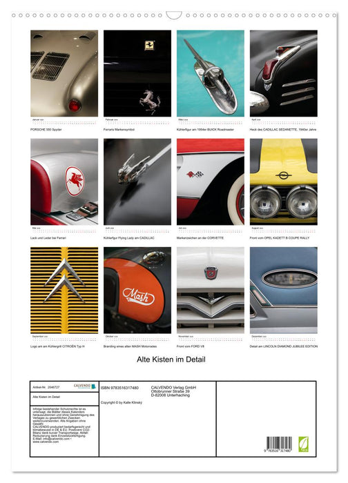 Alte Kisten im Detail (CALVENDO Wandkalender 2026)