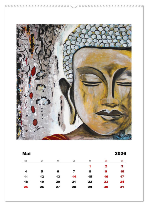 Buddha Relax (CALVENDO Premium Wandkalender 2026)