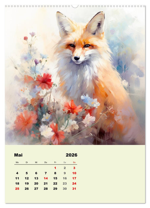 Krafttiere als spirituelle Begleiter (CALVENDO Premium Wandkalender 2026)