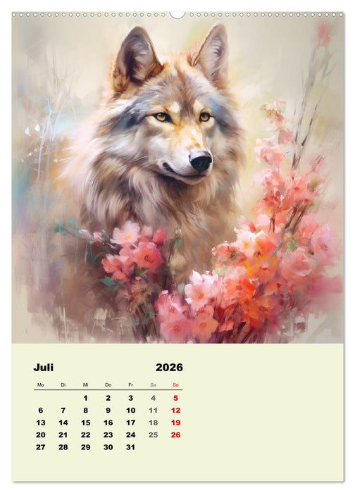 Krafttiere als spirituelle Begleiter (CALVENDO Premium Wandkalender 2026)