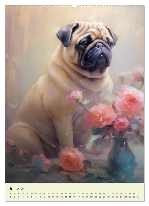 Kleine Hunde. Entzückend, lieblich, duftig (CALVENDO Premium Wandkalender 2026)