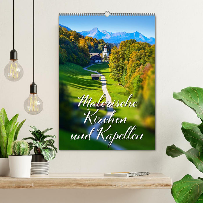Malerische Kirchen und Kapellen (CALVENDO Wandkalender 2026)