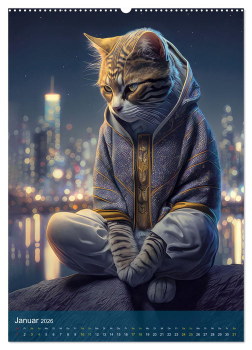 Schlaflos Tierische Nachteulen (CALVENDO Premium Wandkalender 2026)