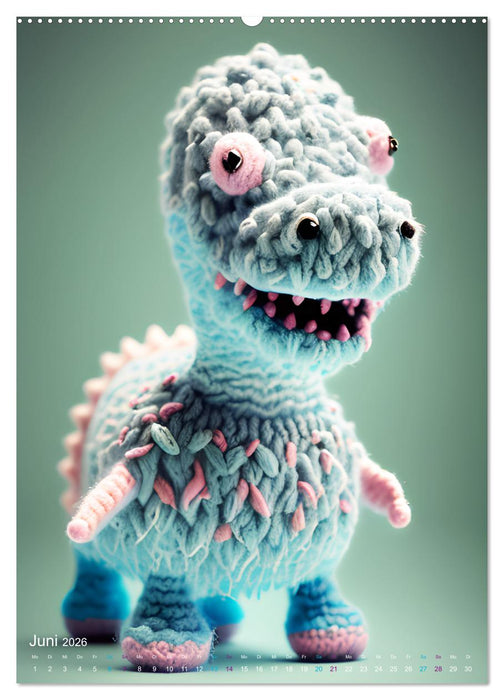 Knuddels. Wollige Tiere zum Liebhaben fürs Spielzimmer (CALVENDO Wandkalender 2026)