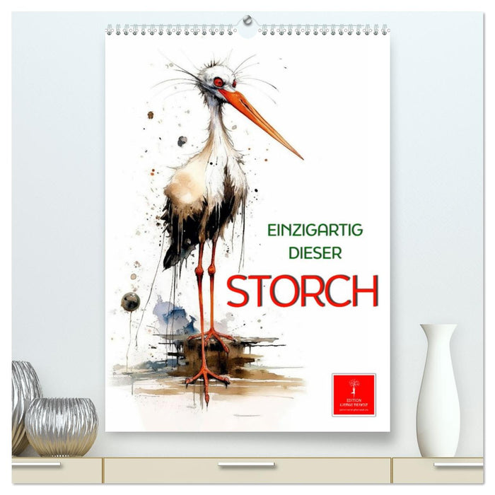 Einzigartig - dieser Storch (CALVENDO Premium Wandkalender 2026)