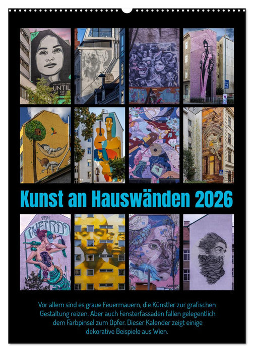 Kunst an Hauswänden (CALVENDO Wandkalender 2026)