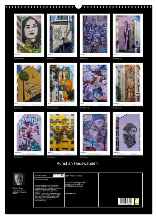 Kunst an Hauswänden (CALVENDO Wandkalender 2026)