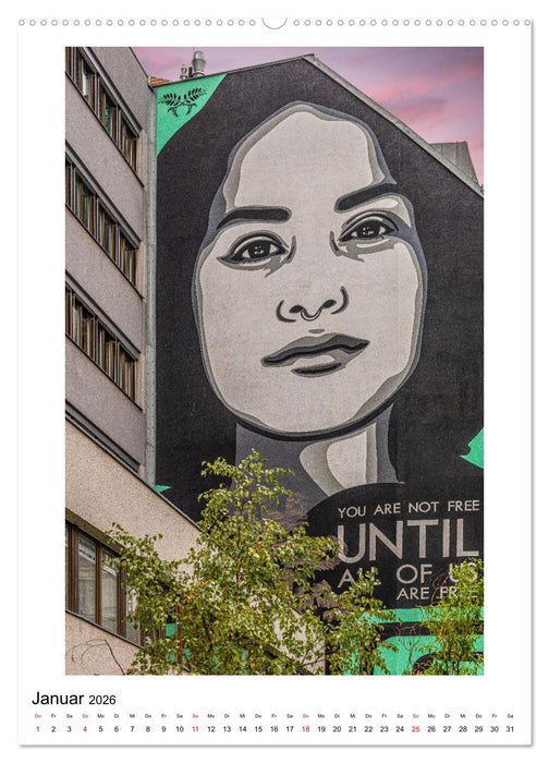 Kunst an Hauswänden (CALVENDO Wandkalender 2026)