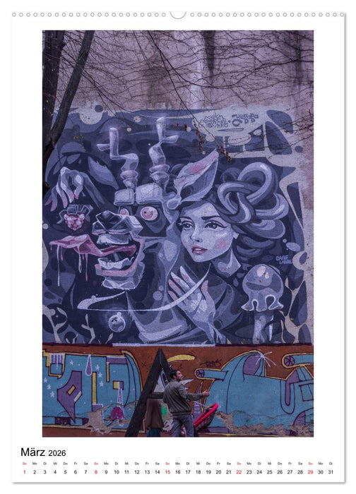 Kunst an Hauswänden (CALVENDO Wandkalender 2026)