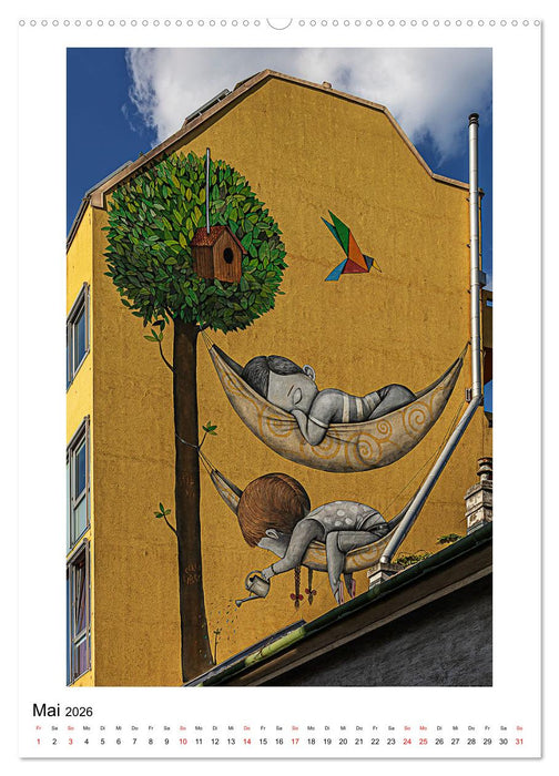 Kunst an Hauswänden (CALVENDO Wandkalender 2026)