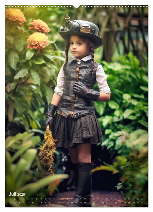 Steampunk Kinderwelt (CALVENDO Premium Wandkalender 2026)