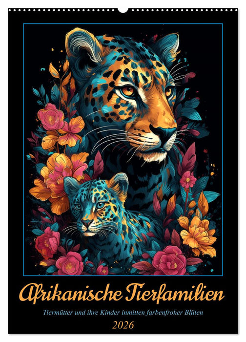 Afrikanische Tierfamilien (CALVENDO Wandkalender 2026)