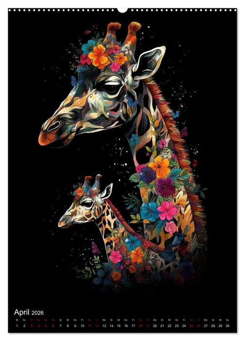 Afrikanische Tierfamilien (CALVENDO Wandkalender 2026)