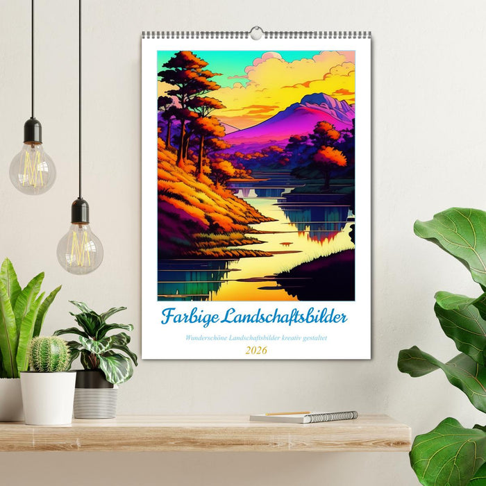 Landschaften kreativ gestaltet (CALVENDO Wandkalender 2026)