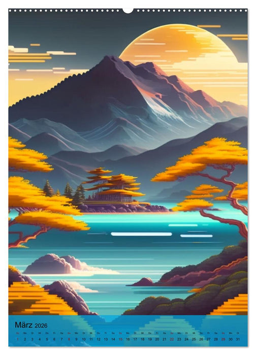 Landschaften kreativ gestaltet (CALVENDO Wandkalender 2026)