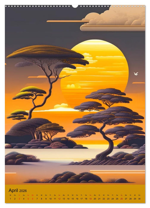 Landschaften kreativ gestaltet (CALVENDO Wandkalender 2026)