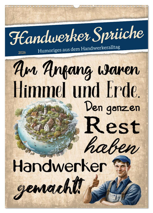 Handwerker Sprüche (CALVENDO Wandkalender 2026)