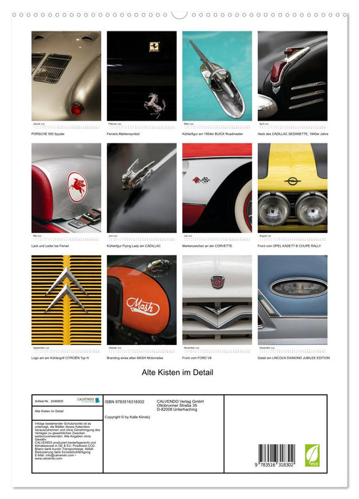 Alte Kisten im Detail (CALVENDO Premium Wandkalender 2026)