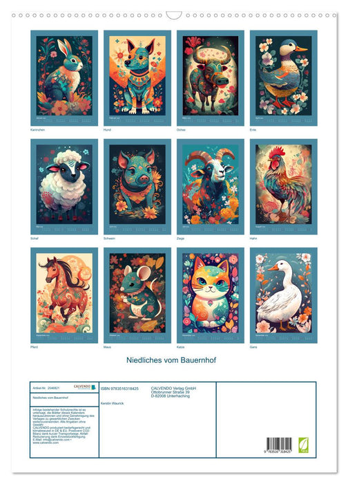 Niedliches vom Bauernhof (CALVENDO Wandkalender 2026)