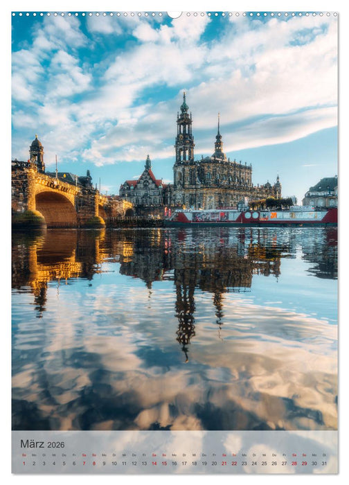 Elbstadt Dresden (CALVENDO Wandkalender 2026)